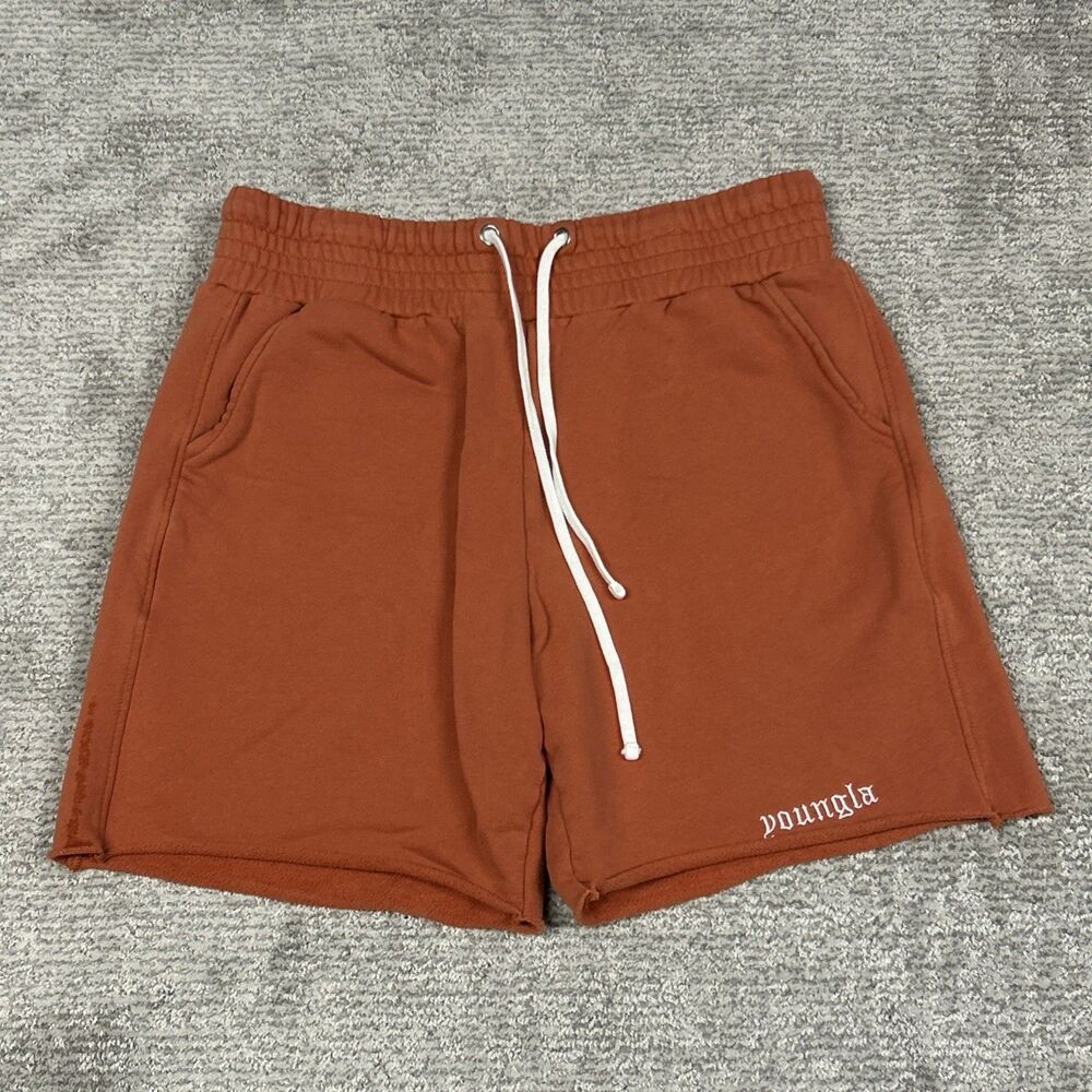 YoungLA Rust Brown Drawstring Shorts
